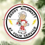 Reddy Kilowatt At Your Service - Christmas Orna...